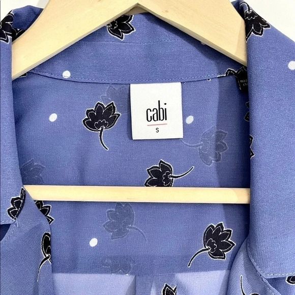 Cabi Crossover Floral Sheer Blouse - Picture 2 of 4